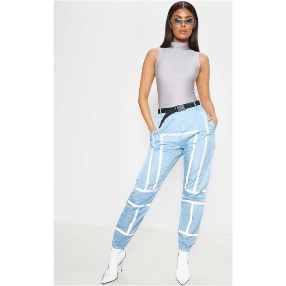 PLT Blue Shell Reflective Jogger Pants